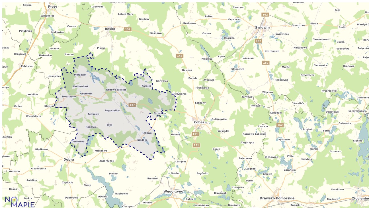Mapa wyborów do sejmu Radowo Małe